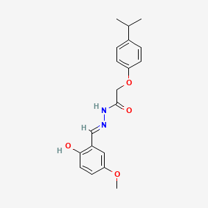 N'-(2-hydroxy-5-methoxybenzylidene)-2-(4-isopropylphenoxy)acetohydrazide