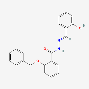molecular formula C21H18N2O3 B3724462 2-(benzyloxy)-N'-(2-hydroxybenzylidene)benzohydrazide 