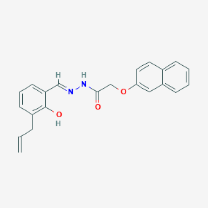 molecular formula C22H20N2O3 B3724470 N'-(3-allyl-2-hydroxybenzylidene)-2-(2-naphthyloxy)acetohydrazide 
