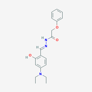 molecular formula C19H23N3O3 B3724484 N'-[4-(diethylamino)-2-hydroxybenzylidene]-2-phenoxyacetohydrazide 