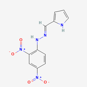 molecular formula C11H9N5O4 B3724570 1H-pyrrole-2-carbaldehyde (2,4-dinitrophenyl)hydrazone 