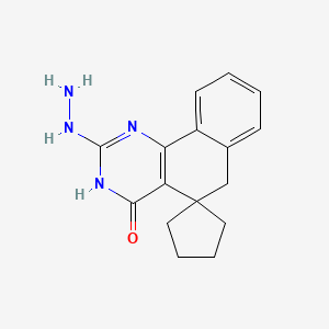 2-hydrazino-3H-spiro[benzo[h]quinazoline-5,1'-cyclopentan]-4(6H)-one