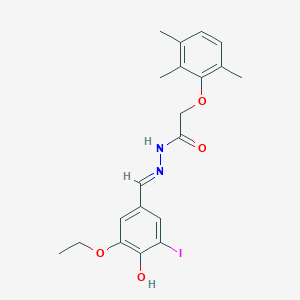 molecular formula C20H23IN2O4 B3724658 N'-(3-ethoxy-4-hydroxy-5-iodobenzylidene)-2-(2,3,6-trimethylphenoxy)acetohydrazide 