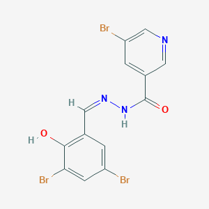 5-bromo-N'-(3,5-dibromo-2-hydroxybenzylidene)nicotinohydrazide