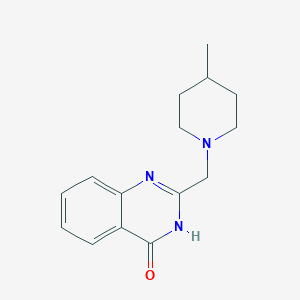 molecular formula C15H19N3O B3724682 2-[(4-methyl-1-piperidinyl)methyl]-4(3H)-quinazolinone 