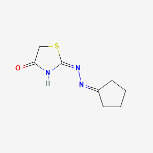 molecular formula C8H11N3OS B3724698 1,3-thiazolidine-2,4-dione 2-(cyclopentylidenehydrazone) 