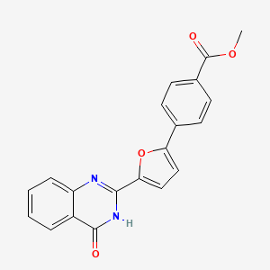 molecular formula C20H14N2O4 B3724729 methyl 4-[5-(4-oxo-3,4-dihydro-2-quinazolinyl)-2-furyl]benzoate 