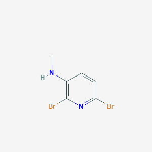 molecular formula C6H6Br2N2 B372474 2,6-dibromo-N-methylpyridin-3-amine CAS No. 84539-50-4