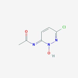 molecular formula C6H6ClN3O2 B372476 N-(6-chloro-2-hydroxypyridazin-3-ylidene)acetamide CAS No. 89379-99-7