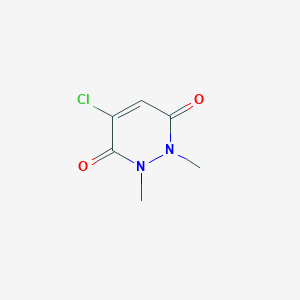 molecular formula C6H7ClN2O2 B372481 4-Chloro-1,2-dimethyl-1,2-dihydropyridazine-3,6-dione 
