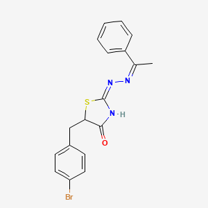 5-(4-bromobenzyl)-1,3-thiazolidine-2,4-dione 2-[(1-phenylethylidene)hydrazone]