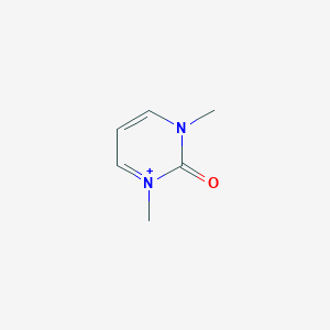 molecular formula C6H9N2O+ B372485 1,3-Dimethyl-2-oxo-1,2-dihydropyrimidin-3-ium CAS No. 45656-71-1