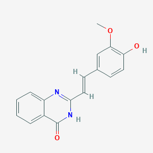 2-[2-(4-hydroxy-3-methoxyphenyl)vinyl]-4(3H)-quinazolinone