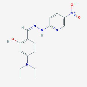 4-(diethylamino)-2-hydroxybenzaldehyde (5-nitro-2-pyridinyl)hydrazone