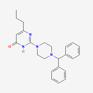 2-[4-(diphenylmethyl)-1-piperazinyl]-6-propyl-4(3H)-pyrimidinone