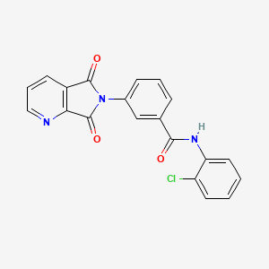 N-(2-chlorophenyl)-3-(5,7-dioxo-5,7-dihydro-6H-pyrrolo[3,4-b]pyridin-6-yl)benzamide