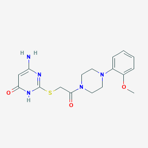 6-amino-2-({2-[4-(2-methoxyphenyl)-1-piperazinyl]-2-oxoethyl}thio)-4(3H)-pyrimidinone