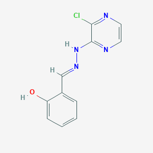 molecular formula C11H9ClN4O B3725128 2-hydroxybenzaldehyde (3-chloro-2-pyrazinyl)hydrazone 