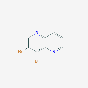 molecular formula C8H4Br2N2 B372513 3,4-Dibromo[1,5]naphthyridine 