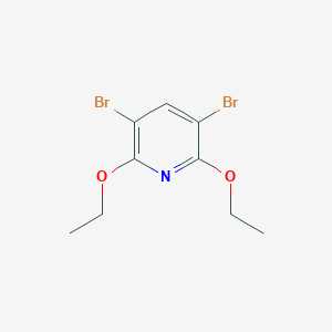 molecular formula C9H11Br2NO2 B372515 3,5-Dibromo-2,6-diethoxypyridine 