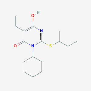 2-(sec-butylthio)-3-cyclohexyl-5-ethyl-6-hydroxy-4(3H)-pyrimidinone