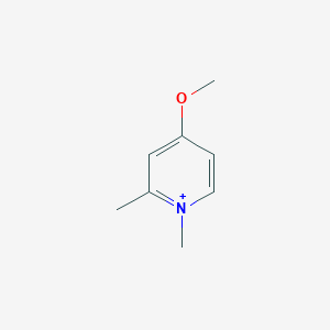 molecular formula C8H12NO+ B372521 4-Methoxy-1,2-dimethylpyridinium 
