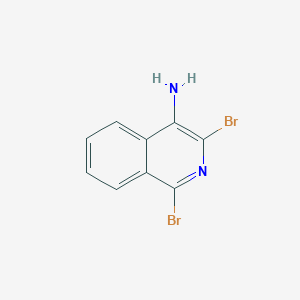 molecular formula C9H6Br2N2 B372525 1,3-Dibromoisoquinolin-4-ylamine 