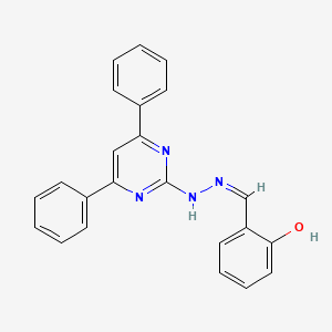 molecular formula C23H18N4O B3725374 2-hydroxybenzaldehyde (4,6-diphenyl-2-pyrimidinyl)hydrazone 