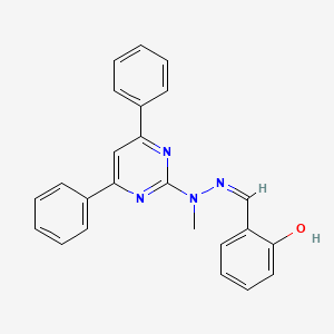 2-hydroxybenzaldehyde (4,6-diphenyl-2-pyrimidinyl)(methyl)hydrazone
