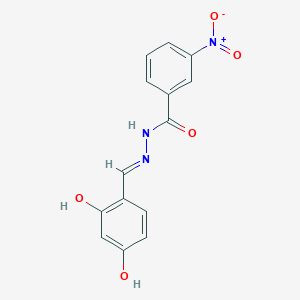 molecular formula C14H11N3O5 B3725395 N'-(2,4-dihydroxybenzylidene)-3-nitrobenzohydrazide 
