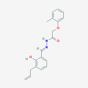 molecular formula C19H20N2O3 B3725429 N'-(3-allyl-2-hydroxybenzylidene)-2-(2-methylphenoxy)acetohydrazide 