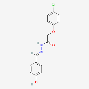 molecular formula C15H13ClN2O3 B3725449 2-(4-chlorophenoxy)-N'-(4-hydroxybenzylidene)acetohydrazide CAS No. 106825-35-8
