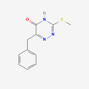 6-benzyl-3-(methylthio)-1,2,4-triazin-5(4H)-one