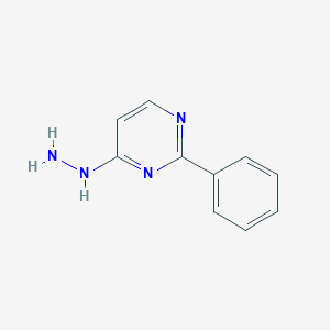 molecular formula C10H10N4 B372548 4-Hydrazino-2-phenylpyrimidine 