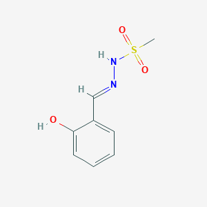 molecular formula C8H10N2O3S B3725484 N'-(2-hydroxybenzylidene)methanesulfonohydrazide 