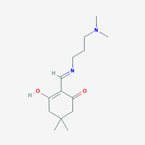 molecular formula C14H24N2O2 B3725576 2-({[3-(dimethylamino)propyl]amino}methylene)-5,5-dimethyl-1,3-cyclohexanedione 