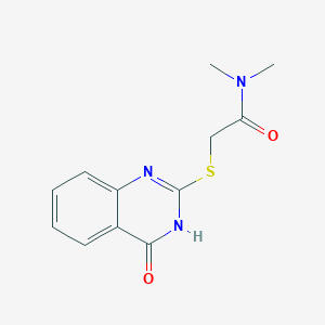 molecular formula C12H13N3O2S B3725579 2-[(4-hydroxy-2-quinazolinyl)thio]-N,N-dimethylacetamide 