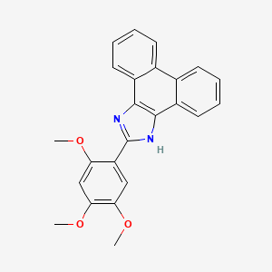 molecular formula C24H20N2O3 B3725596 2-(2,4,5-trimethoxyphenyl)-1H-phenanthro[9,10-d]imidazole 