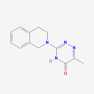 molecular formula C13H14N4O B3725621 3-(3,4-dihydro-2(1H)-isoquinolinyl)-6-methyl-1,2,4-triazin-5(4H)-one 