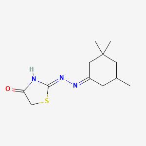 molecular formula C12H19N3OS B3725669 1,3-thiazolidine-2,4-dione 2-[(3,3,5-trimethylcyclohexylidene)hydrazone] 