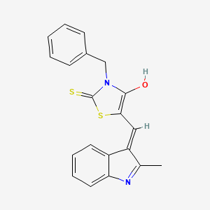 molecular formula C20H16N2OS2 B3725735 3-benzyl-5-[(2-methyl-1H-indol-3-yl)methylene]-2-thioxo-1,3-thiazolidin-4-one 