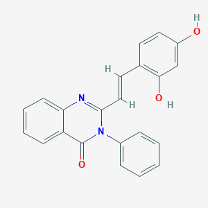 molecular formula C22H16N2O3 B3725778 2-[2-(2,4-dihydroxyphenyl)vinyl]-3-phenyl-4(3H)-quinazolinone 