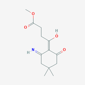 molecular formula C13H19NO4 B3725861 methyl 4-(2-amino-4,4-dimethyl-6-oxo-1-cyclohexen-1-yl)-4-oxobutanoate 