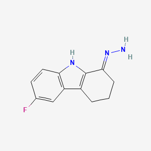 molecular formula C12H12FN3 B3725867 6-fluoro-2,3,4,9-tetrahydro-1H-carbazol-1-one hydrazone 