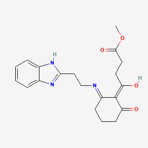 molecular formula C20H23N3O4 B3725904 methyl 4-(2-{[2-(1H-benzimidazol-2-yl)ethyl]amino}-6-oxocyclohex-1-en-1-yl)-4-oxobutanoate 