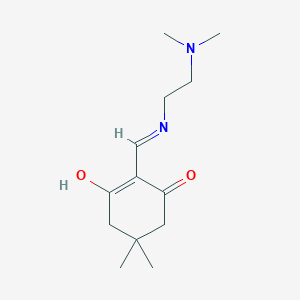 molecular formula C13H22N2O2 B3726000 2-({[2-(dimethylamino)ethyl]amino}methylene)-5,5-dimethyl-1,3-cyclohexanedione 