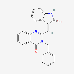 molecular formula C24H17N3O2 B3726029 3-benzyl-2-[(2-oxo-1,2-dihydro-3H-indol-3-ylidene)methyl]-4(3H)-quinazolinone 