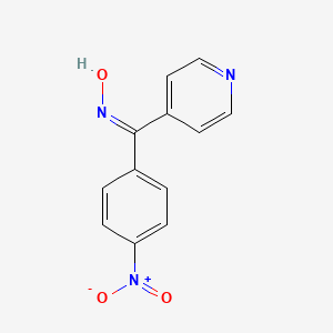 molecular formula C12H9N3O3 B3726128 (4-nitrophenyl)(4-pyridinyl)methanone oxime 