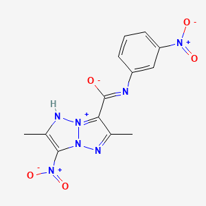 molecular formula C13H11N7O5 B3726376 NoName 