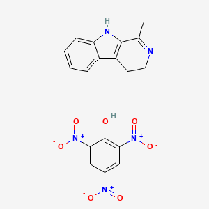 molecular formula C18H15N5O7 B3726436 2,4,6-trinitrophenol - 1-methyl-4,9-dihydro-3H-beta-carboline (1:1) 